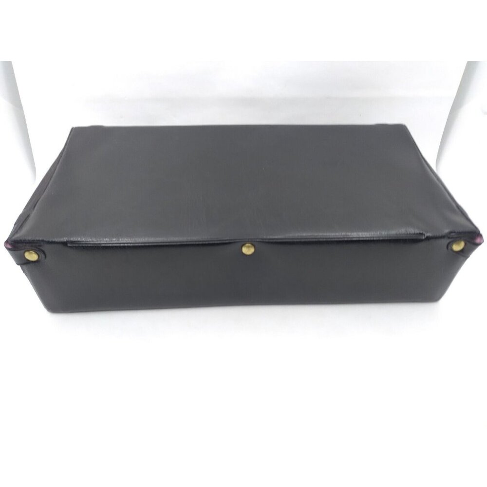 Vtg.mcm Retro Celebrity Inc. Made USA Travel vanity Vinyl Make Up Black Pink box